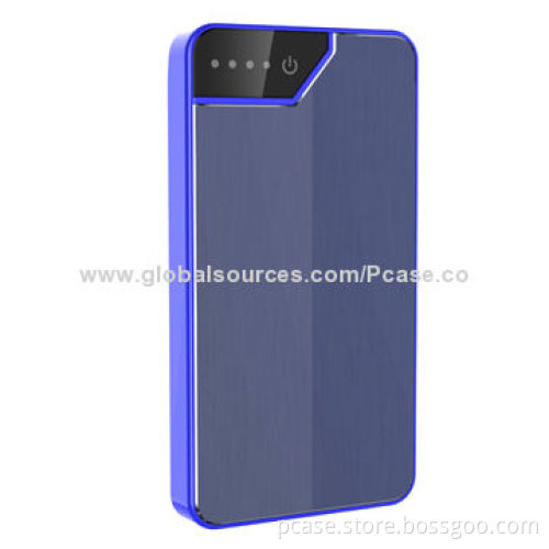 Concise Metal Mobile Power Bank with 7,200mAh High Power Capacity for iPhone and Samsung